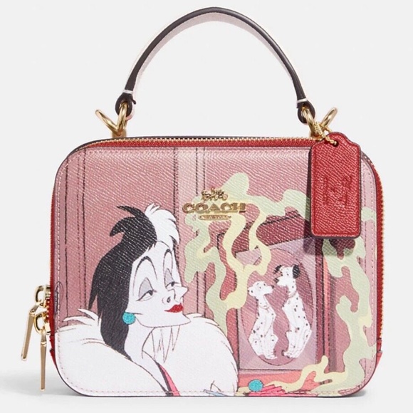 COACH Disney Cruella Box Crossbody Handbag NWT - Picture 1 of 6
